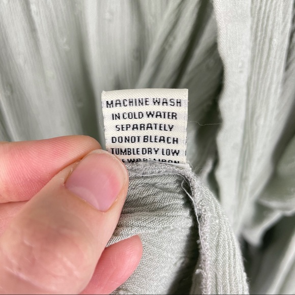 Sim & Sam Sage Green Boho Flowy Kimono Cardigan - Picture 10 of 11